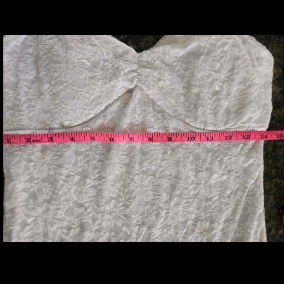 VINTAGE White Tank Top Weavers Size L - Picture 4 of 6